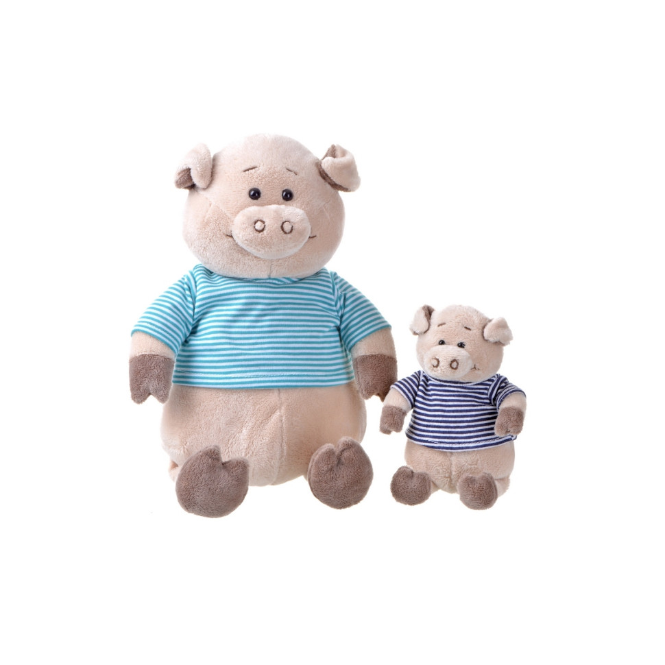 М'яка іграшка Same Toy Порося в сорочці (блакитний) 35 см THT715