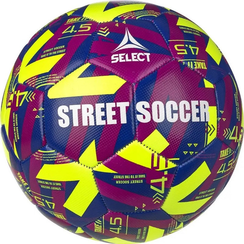 М'яч футбольний вуличний STREET SOCCER v23 Select 095526-106 жовтий № 4,5