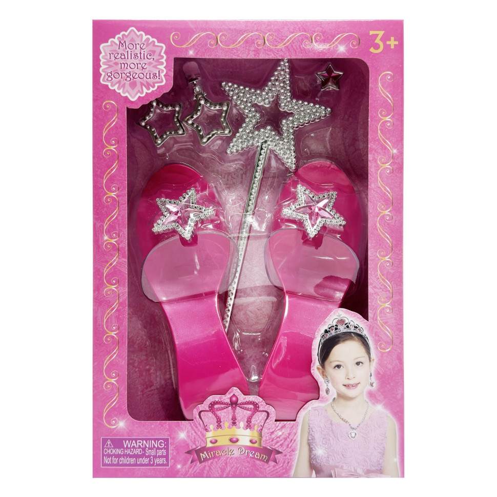 Набор аксессуаров для девочек Bambi QS00025D1(Pink) розовый, туфли в комплекте