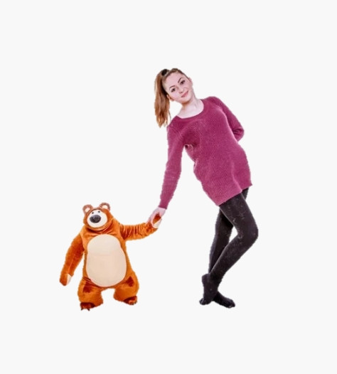 Мягкая игрушка Alina Toys мишка Мим 60 см коричневый 5784811ALN