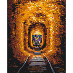 Картина по номерам "Тоннель любви и поезд" © Sergiy Stepanenko Brushme BS53789, 40x50 см