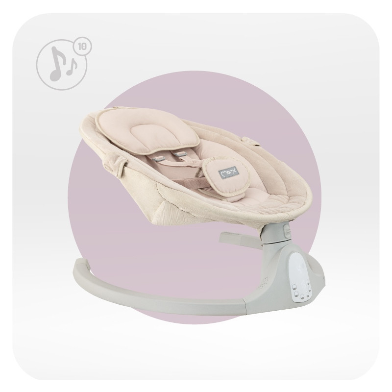 Укачивающий центр KENANI MoMi BULE00041 Onyx Sand с пультом управления