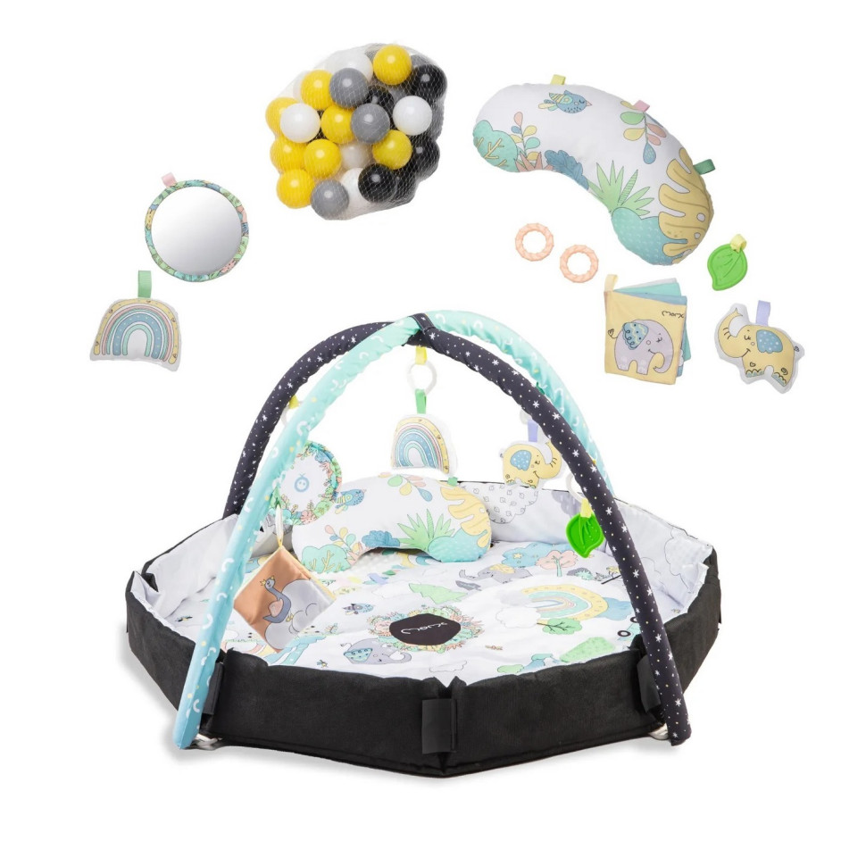 Детский развивающий коврик MoMi Day&Night MAED00016 с шариками
