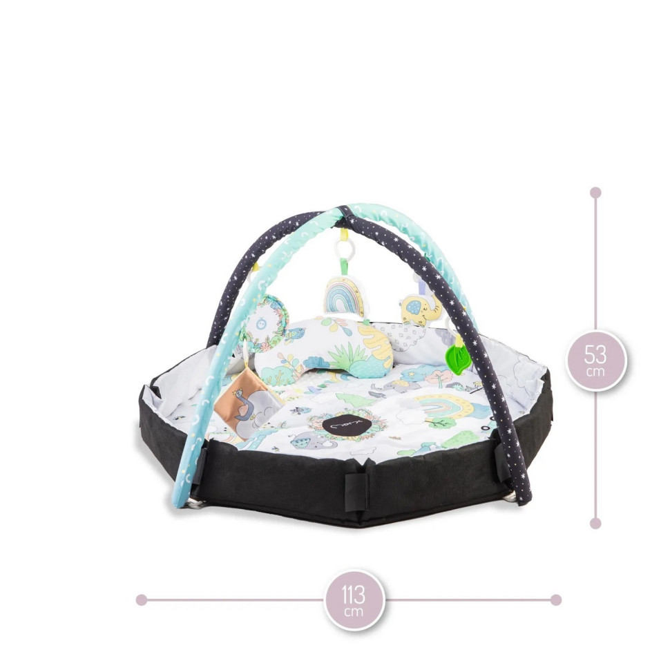 Детский развивающий коврик MoMi Day&Night MAED00016 с шариками