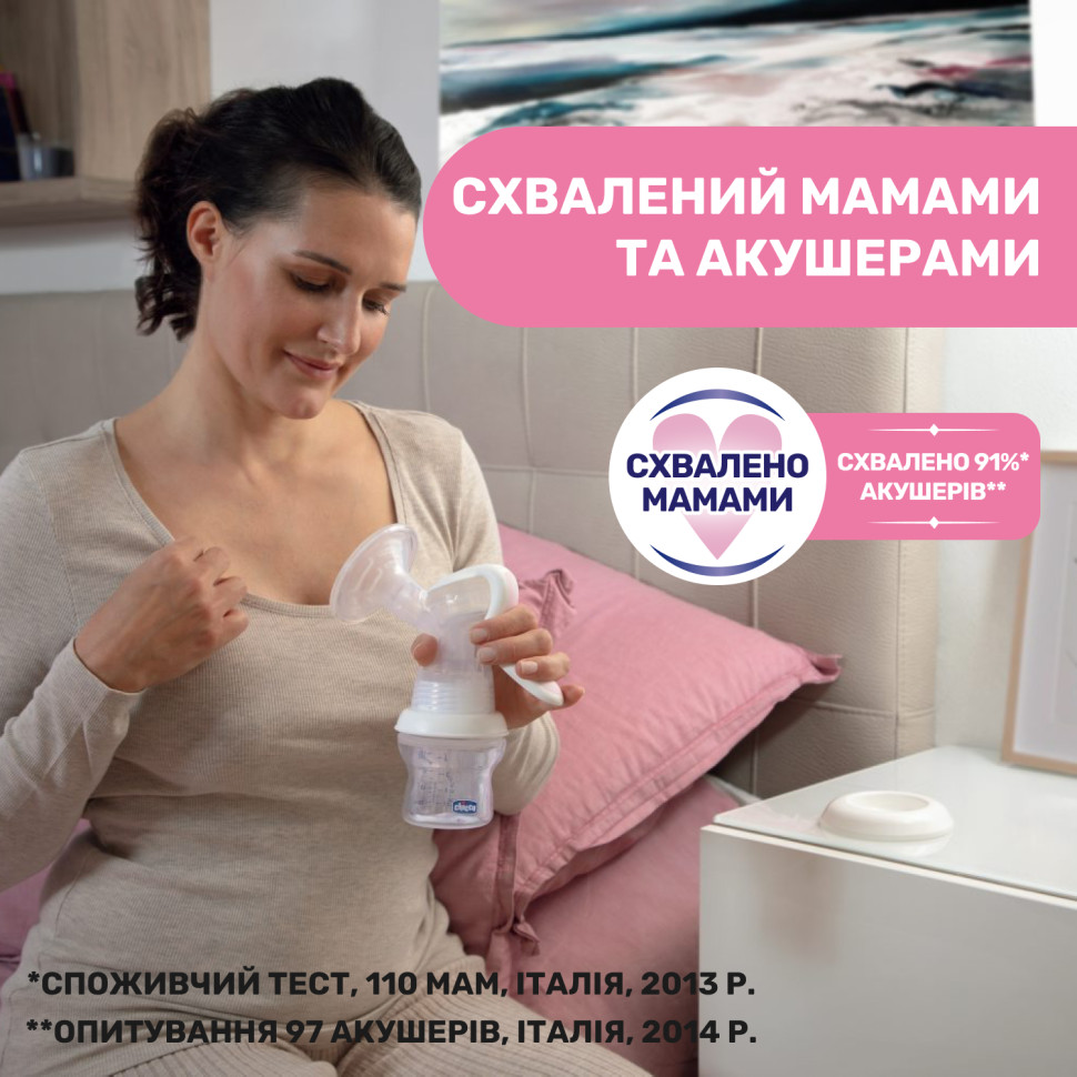 Молокоотсос ручной Natural Feeling&Well-Being Chicco 05740.00