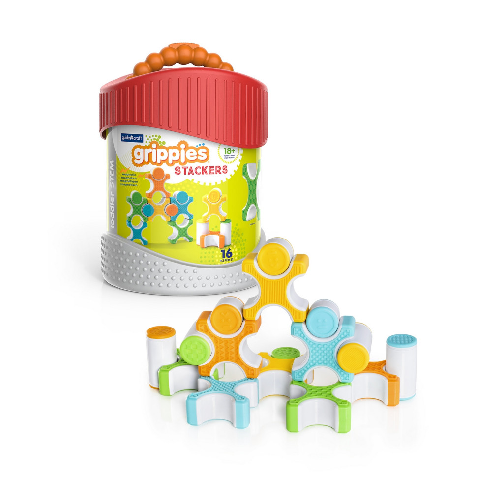 Магнітний конструктор Grippies Stackers Guidecraft G8313, 16 деталей 