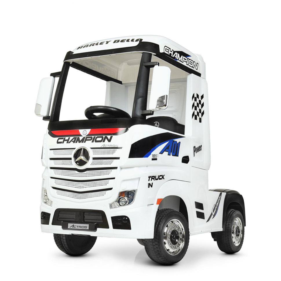 Дитячий електромобіль Вантажівка Bambi M 4208EBLR-1 Mercedes-Benz до 30 кг