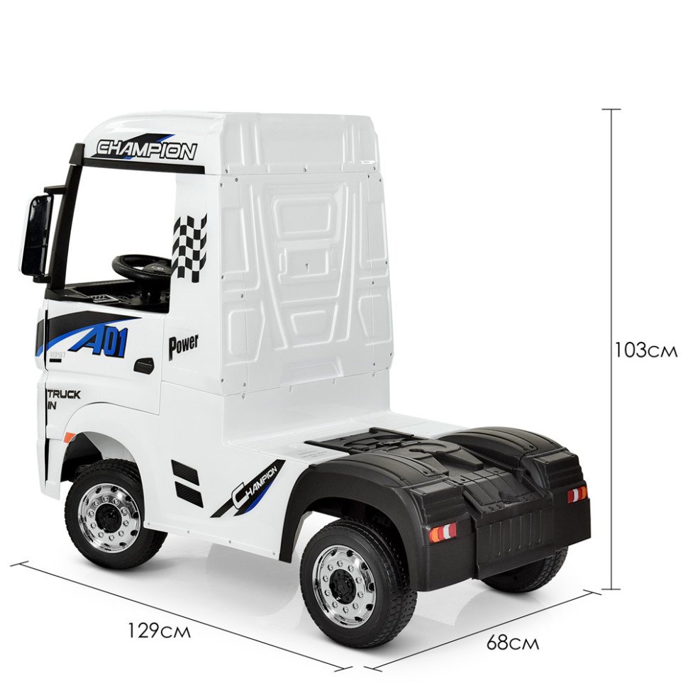 Дитячий електромобіль Вантажівка Bambi M 4208EBLR-1 Mercedes-Benz до 30 кг