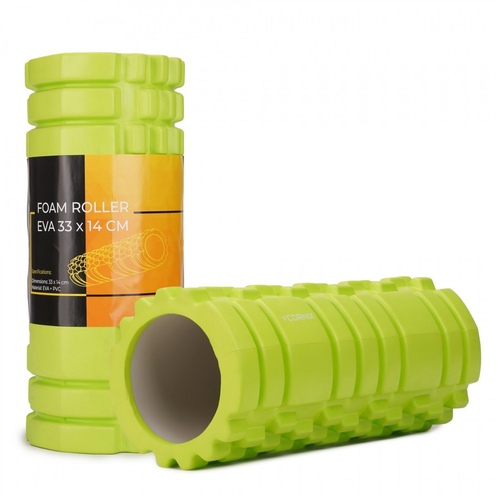 Масажний ролик Cornix XR-0034 EVA 33 x 14 см, Green