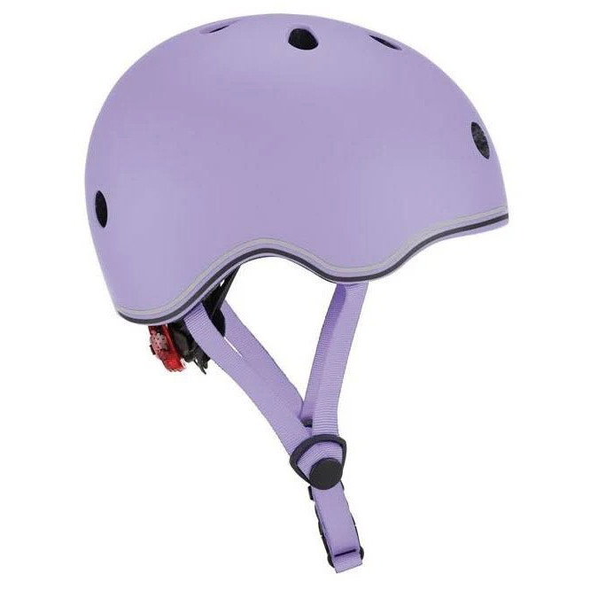 Детский защитный шлем GO UP LIGHTS GLOBBER 506-103 лавандовый, с фонариком, XXS 45-51см