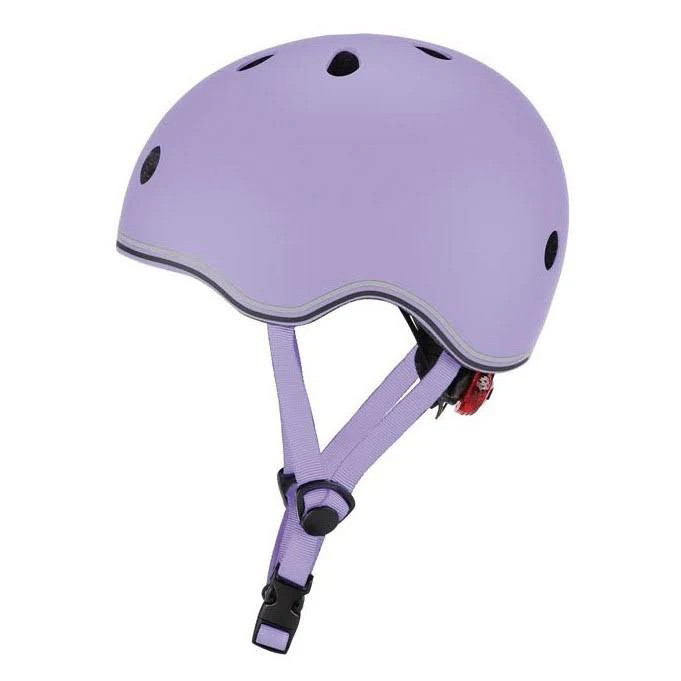 Детский защитный шлем GO UP LIGHTS GLOBBER 506-103 лавандовый, с фонариком, XXS 45-51см