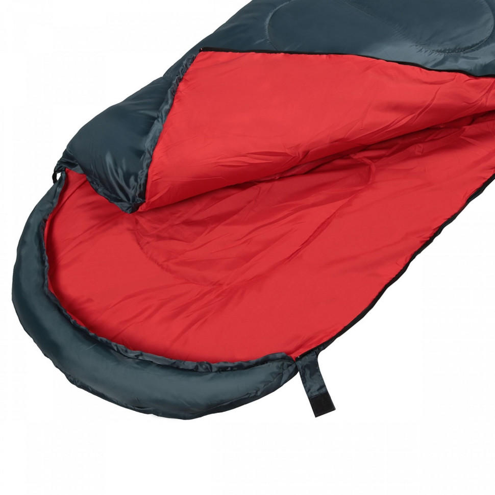 Спальный мешок (спальник) одеяло SportVida SV-CC0063 Navy Green/Red