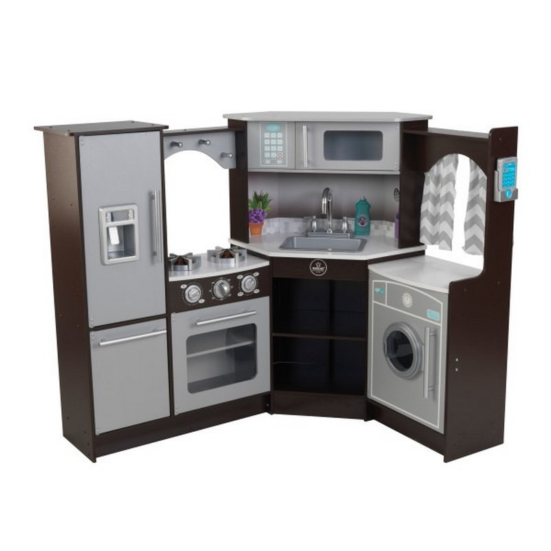 Дитяча кухня кутова Espresso KidKraft 53365 кутова Espresso