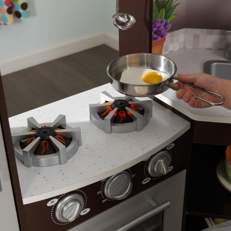 Дитяча кухня кутова Espresso KidKraft 53365 кутова Espresso