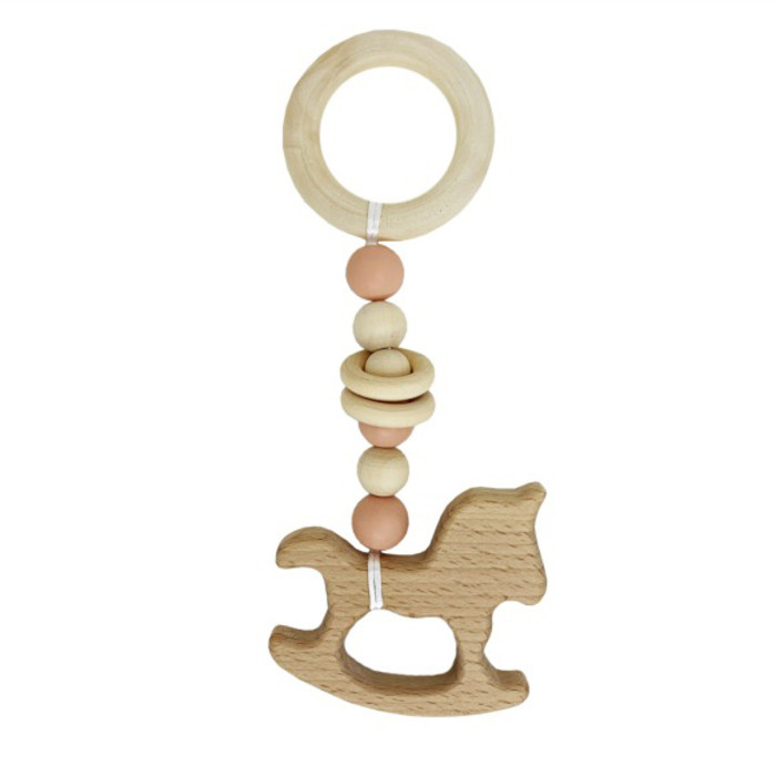 Гризунок дерев'яний Mega Zayka MGZ-0410(Peach) Коник