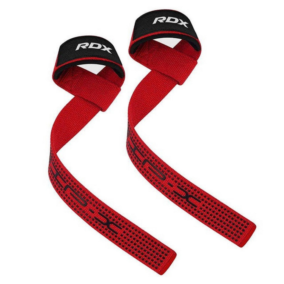 Лямки для тяги S4 Gym Cotton Gel Straps RDX Inc Limited WAC-S4R+ Red