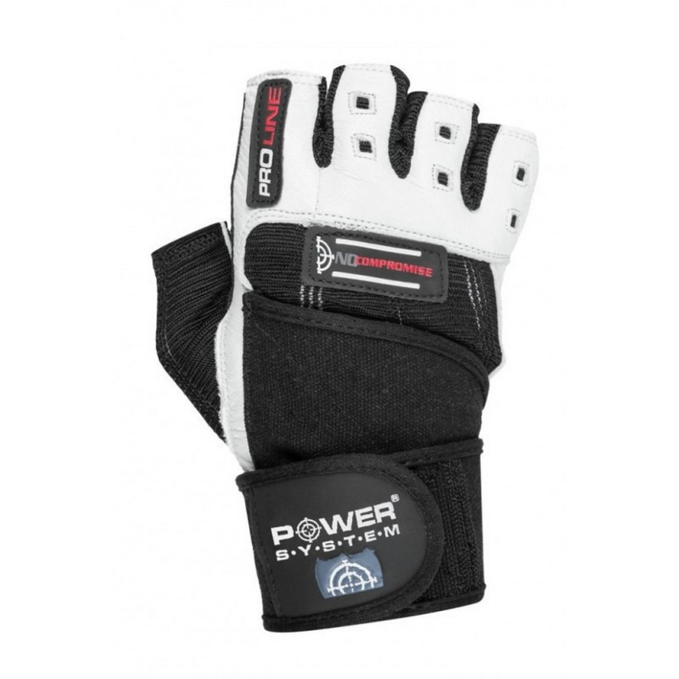 Рукавички для фітнесу No Compromise Power System PS-2700_XL_Black-White, XL 24 см
