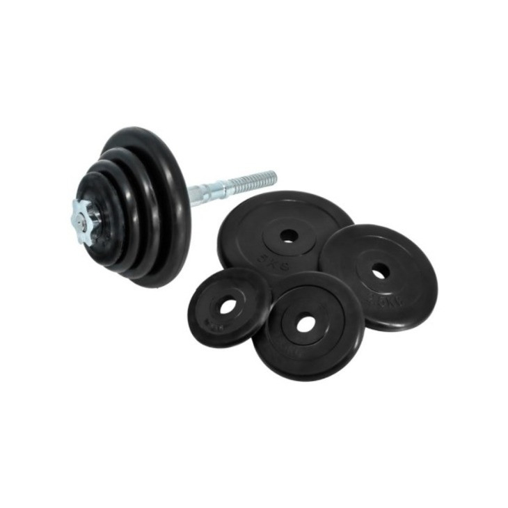 Гантели наборные DB-02 Fitnessport 10111FS (ручка – хром) 2 шт по 19,5 кг