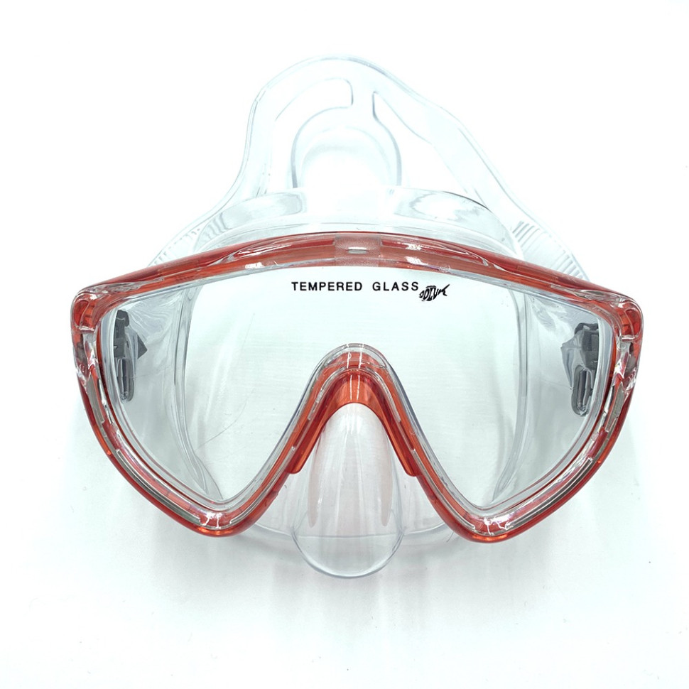 Маска для плавания DLV Newt NE-DLV-72-R, красная