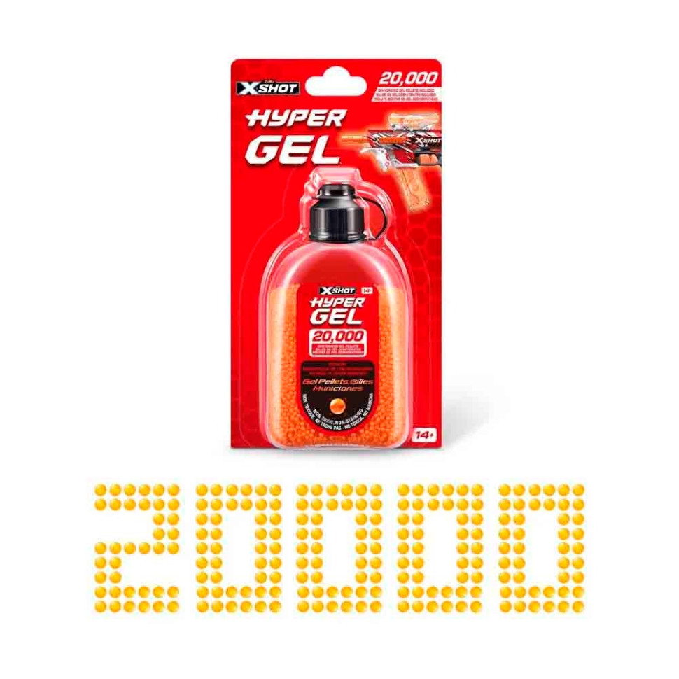 Ігрові гелеві патрони для бластеру Hyper Gel X-Shot 36625R 20000 штук