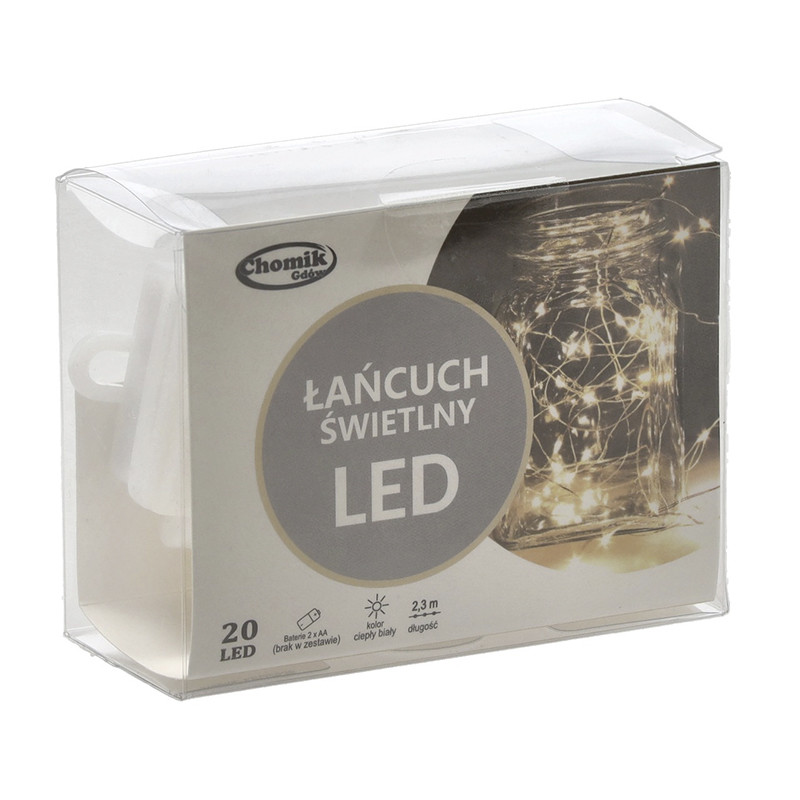 Гирлянда-струна Chomik 5900779802636, 2,3 м, 20 LED теплый белый