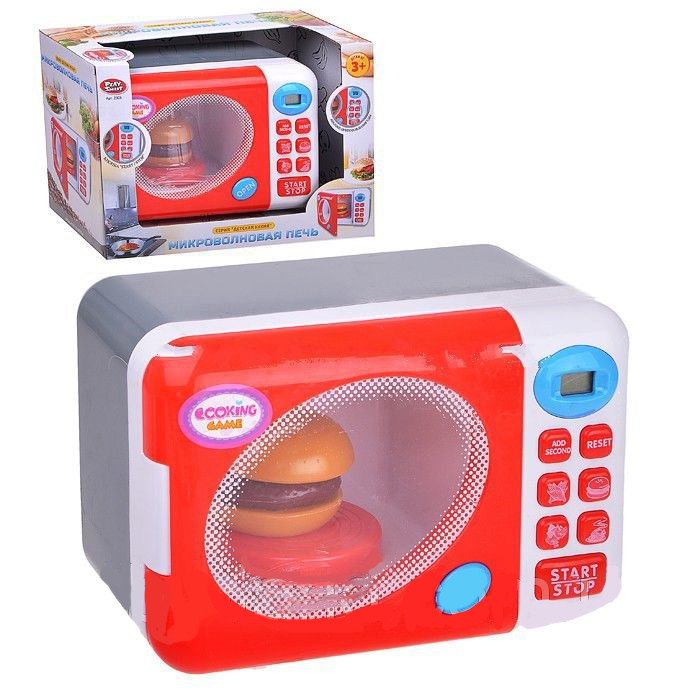 Игрушечная микроволновая печь Play Smart 2305 с кнопками, 32х22х16 см