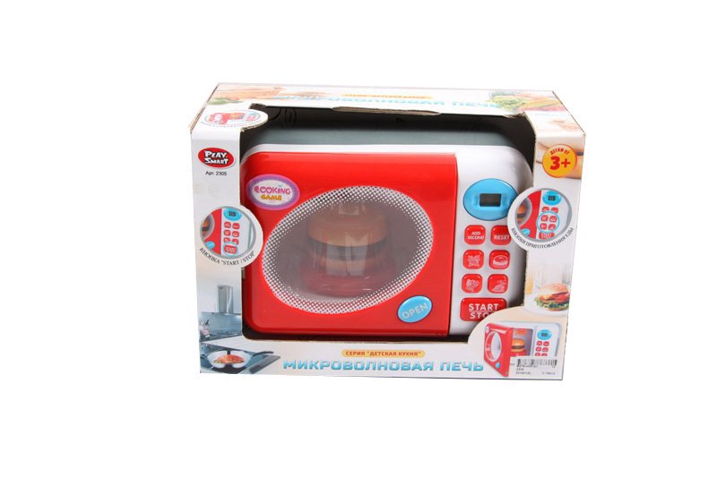 Игрушечная микроволновая печь Play Smart 2305 с кнопками, 32х22х16 см