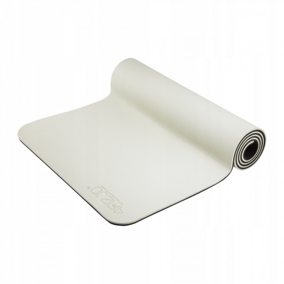 Коврик для йоги и фитнеса 4FIZJO 4FJ0376 Grey/Black, TPE 180 x 60 x 0.6 см