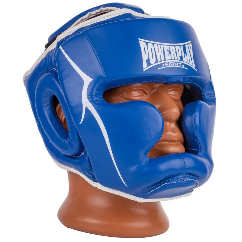 Боксерский шлем тренировочный PowerPlay PP_3100_XL_Blue, XL