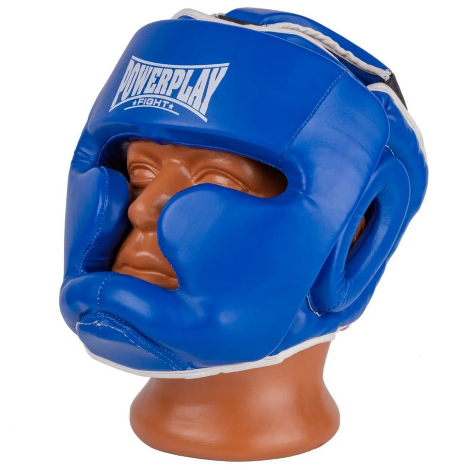 Боксерский шлем тренировочный PowerPlay PP_3100_XL_Blue, XL