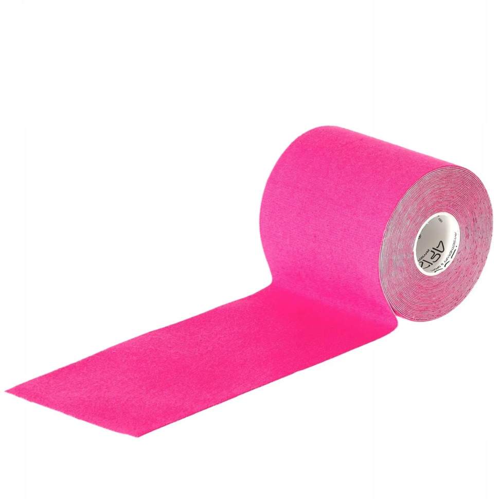Лента кинезиологическая (кинезио тейп) 4FIZJO 4FJ0547 Pink 7.5 см 5 м