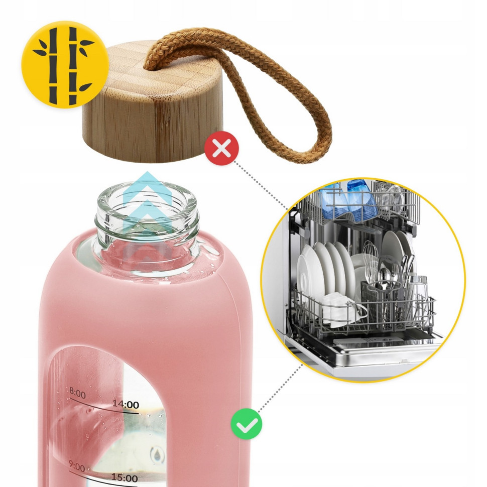 Пляшка для води спортивна 4FIZJO P-5905973403887 Pink 1000 мл
