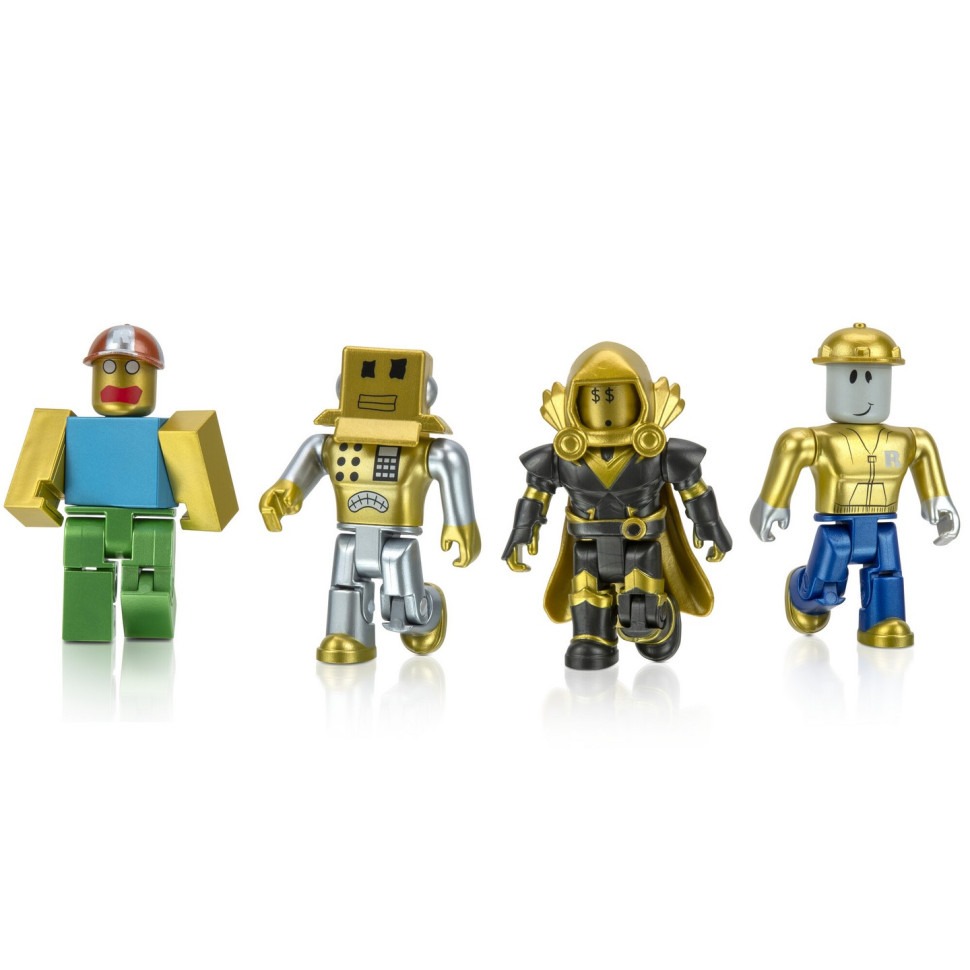 Игровой набор Four Figure Pack Roblox Icons - 15th Anniversary Gold Collector’s Set, 4 фигурки и аксессуары ROB0527