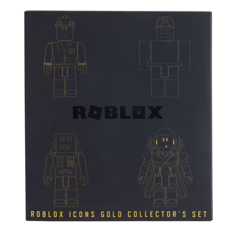 Игровой набор Four Figure Pack Roblox Icons - 15th Anniversary Gold Collector’s Set, 4 фигурки и аксессуары ROB0527