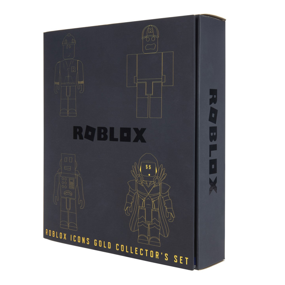 Игровой набор Four Figure Pack Roblox Icons - 15th Anniversary Gold Collector’s Set, 4 фигурки и аксессуары ROB0527