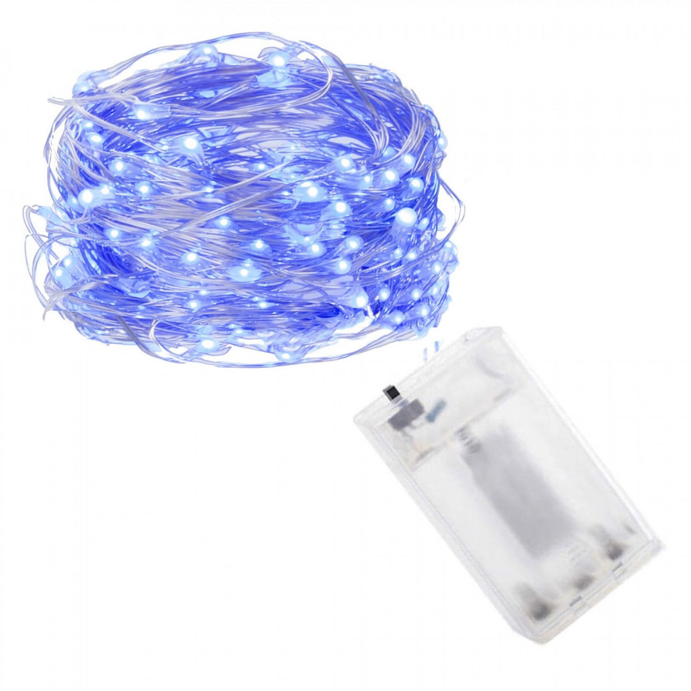 Гірлянда на батарейках Springos CL0020, 9.9 м 100 LED, Blue
