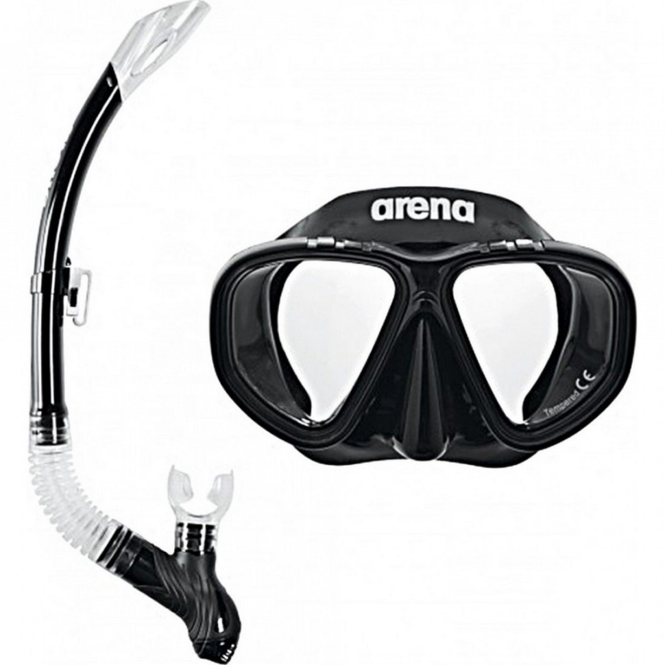 Набір маска і трубка PREMIUM SNORKELING SET JR Arena 002019-505 чорний