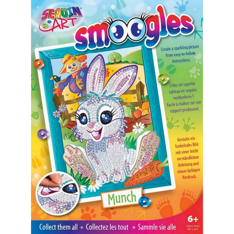 Набір для творчості Sequin Art SMOOGLES Зайчик SA1814