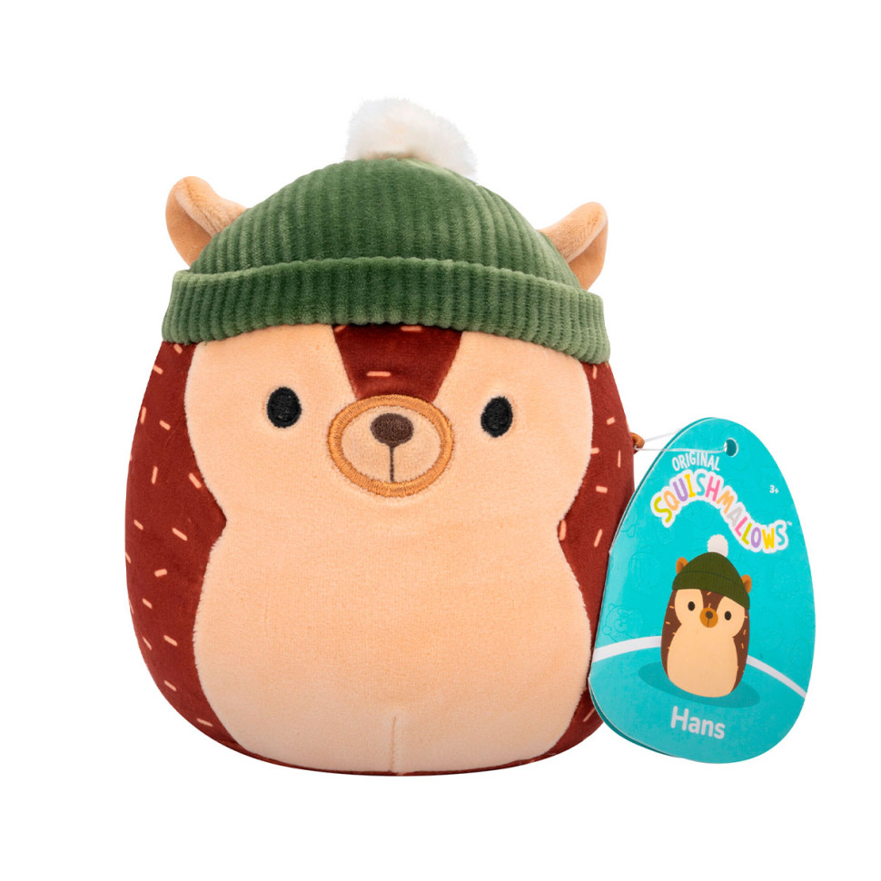 М'яка іграшка Їжачок Ганс у шапочці Squishmallows SQHV00031, 19 см