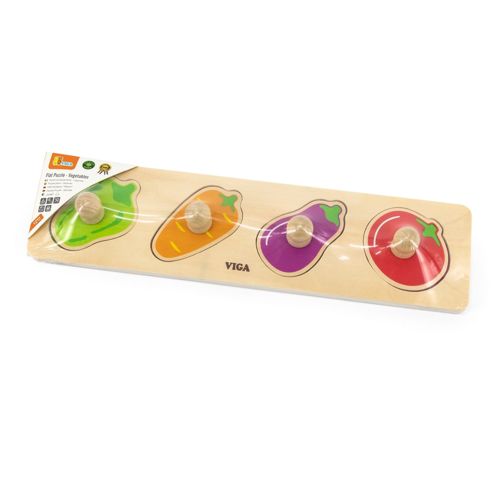 Дерев'яна рамка-вкладиш Viga Toys 44532 Овочі 