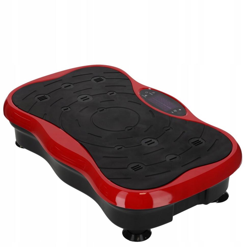 Віброплатформа для тренувань Ultra+ 4FIZJO P-5905973401531 з пультом і еспандерами, Black/Red