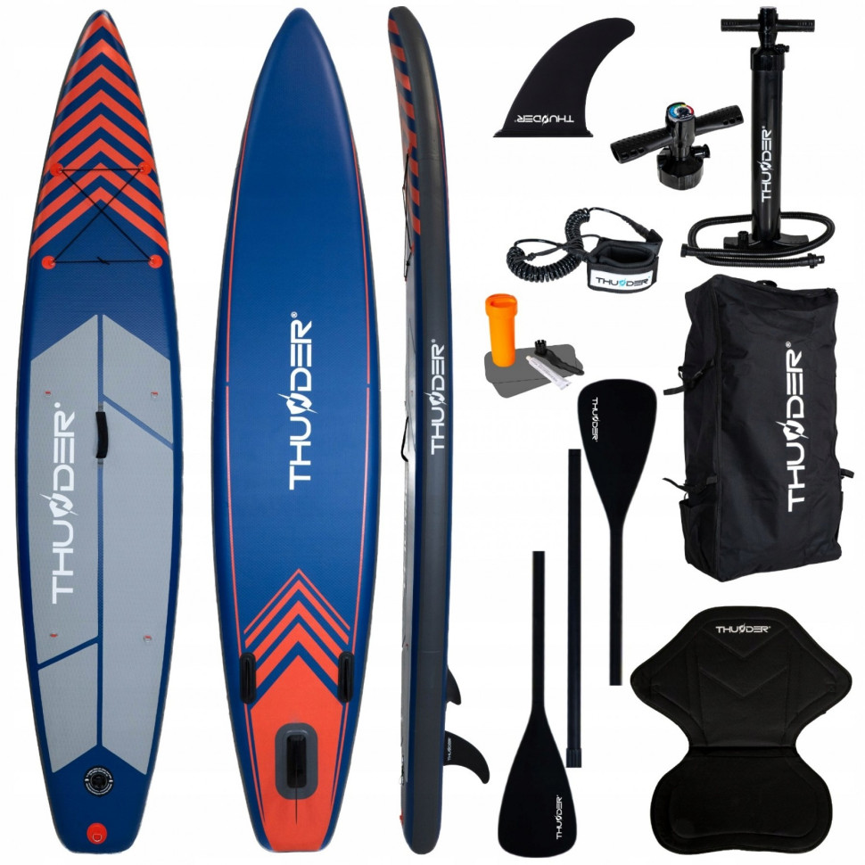 Надувная SUP доска Steel Thunder з веслом Red 365 см