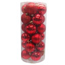 Набор елочных игрушек "Шары" Bambi 6279-1, 24 шт