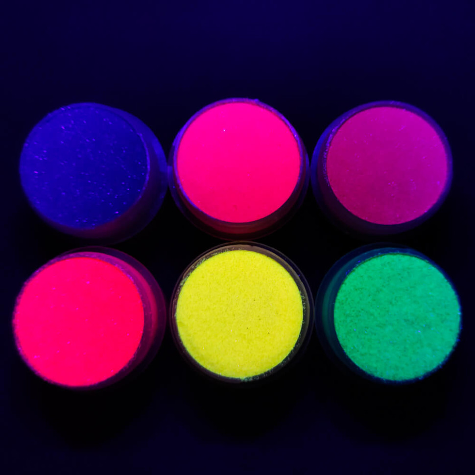Набор глиттера большой для био-тату №3 Fresh Tattoo glitter-set-big-6x-3, 6 шт по 12 мл