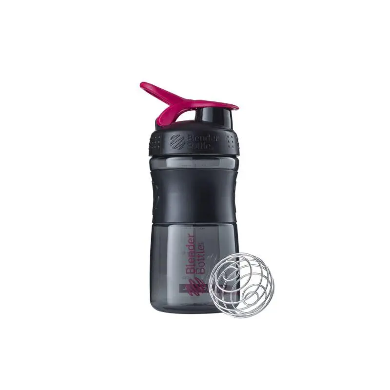 Шейкер спортивний SportMixer Flip BlenderBottle SM 20oz Black/Pink чорно-рожевий