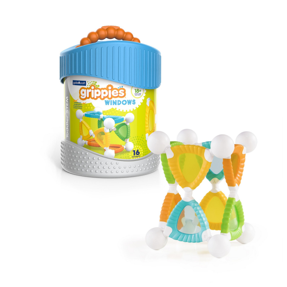 Магнітний конструктор Grippies Windows Guidecraft G8315, 16 деталей