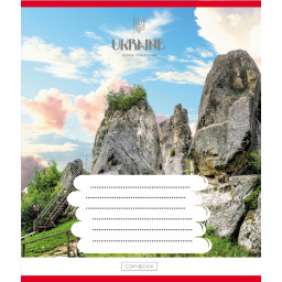 Тетрадь общая "Путешествуй по Украине" Leader 096-630176K-2 в клеточку, 96 листов