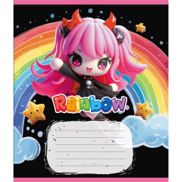 Тетрадь ученическая "Куроми" Leader 012-520064L-2 в линию, 12 листов 