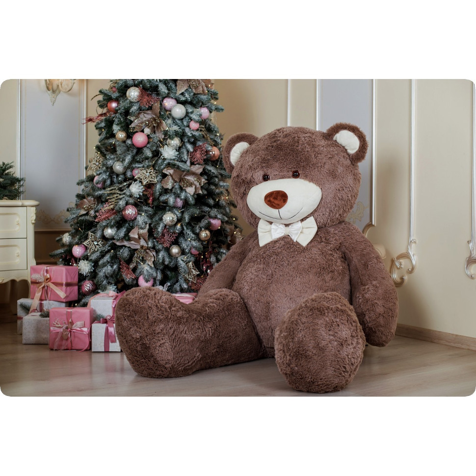 Огромный мягкий мишка Уильям Yarokuz YK0074 капучино 250 см
