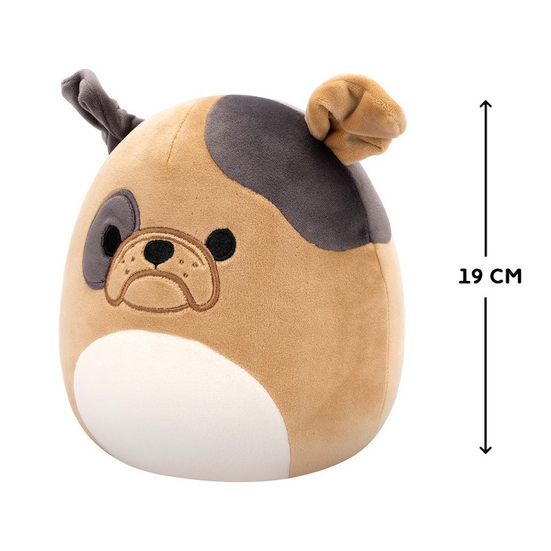 М'яка іграшка БУЛЬДОГ ЛОФЕР Squishmallows SQCR06596, 19 см